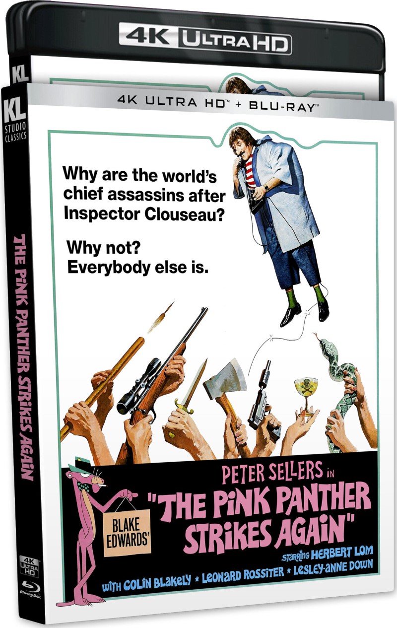 The Pink Panther Strikes Again (1976) (KL Studio Classics)/Peter Sellers, Herbert Lom, and Blakely@PG@4K ULTRA HD + BLU-RAY