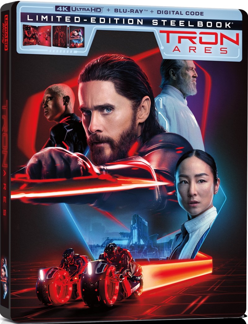TRON: Ares (2025) (SteelBook)/Jared Leto, Greta Lee, and Evan Peters@PG-13@4K Ultra HD + Blu-ray