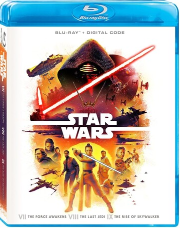 Star Wars: The Sequel Trilogy (2015-2019)/Daisy Ridley, John Boyega, and Adam Driver@PG-13@Blu-ray