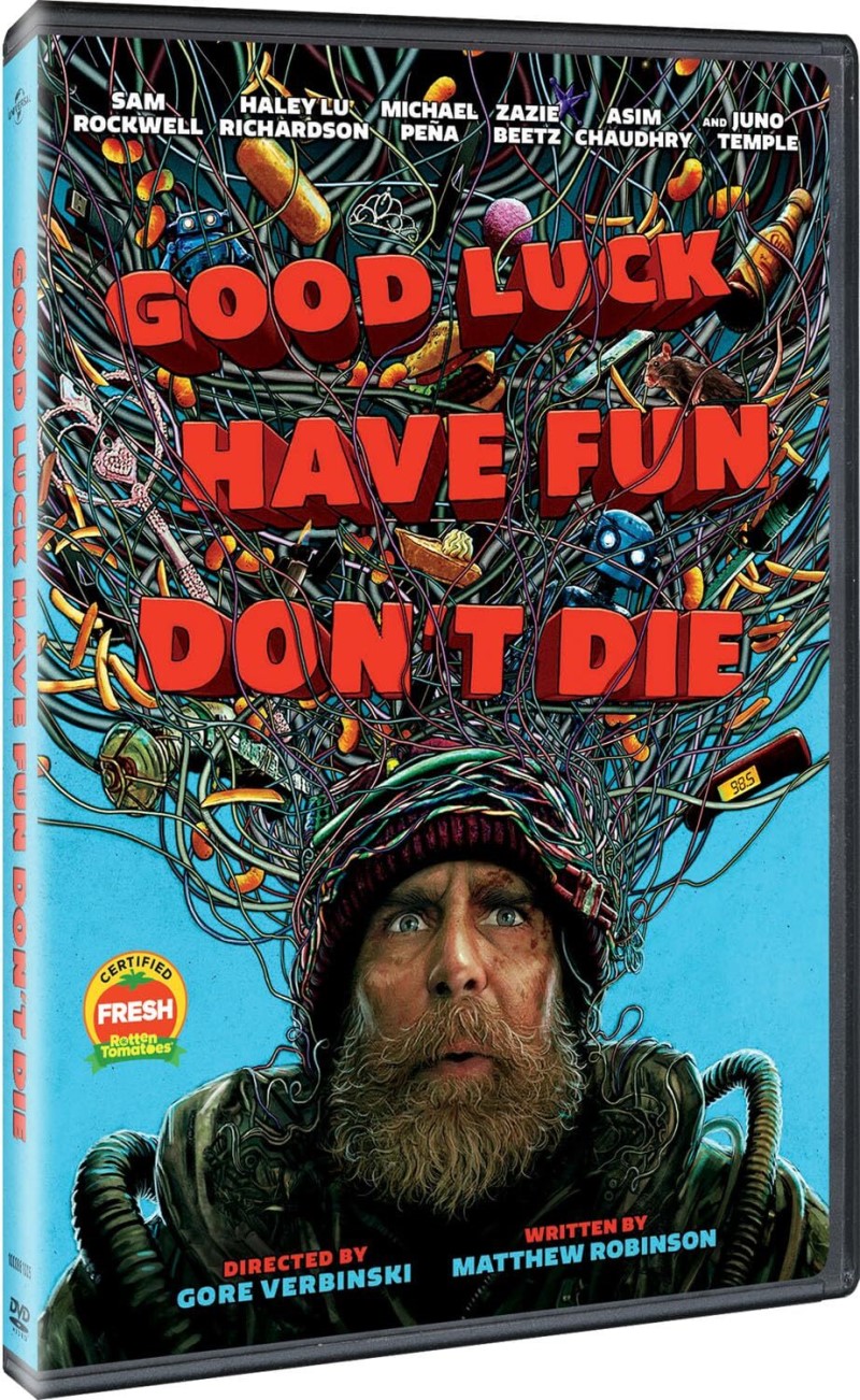 Good Luck, Have Fun, Don't Die (2025)/Sam Rockwell, Haley Lu Richardson, and Michael Peña@R@DVD