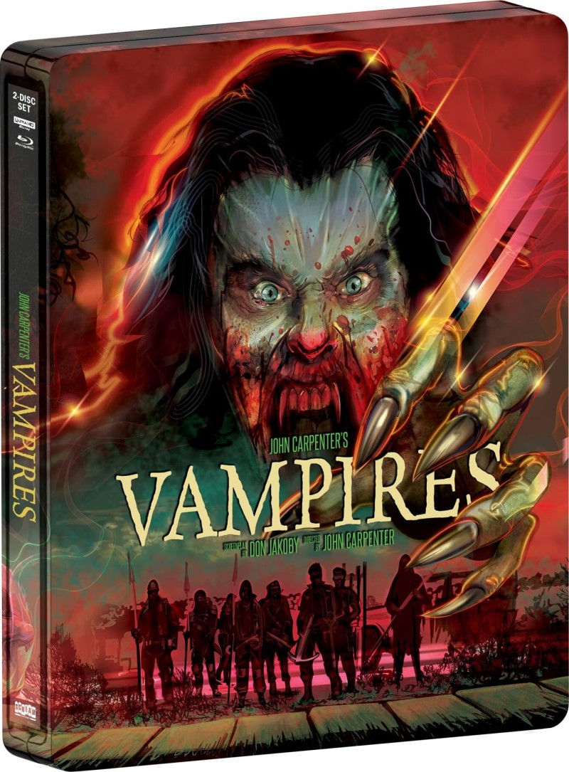 John Carpenter's Vampires (1998) (SCREAM! Factory) (SteelBook)/James Woods, Daniel Baldwin, and Sheryl Lee@R@4K Ultra HD + Blu-ray