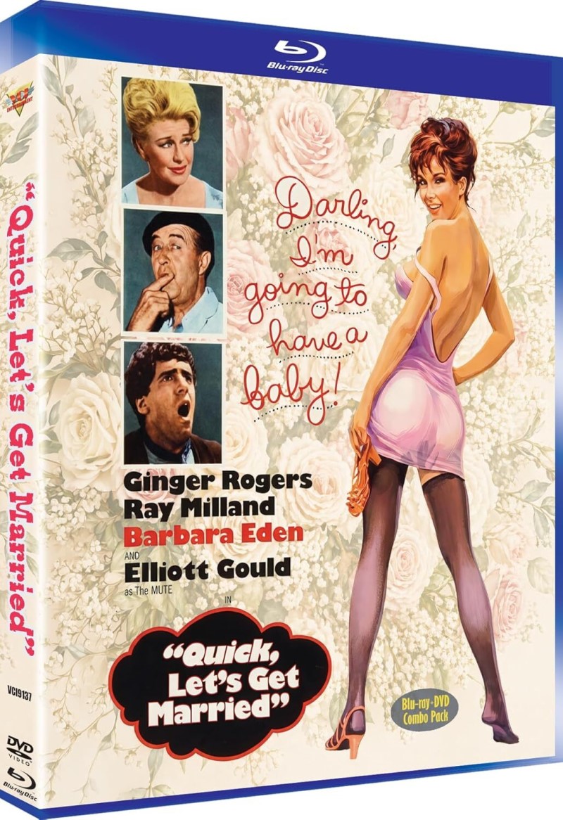 Quick, Let's Get Married (1964) (VCI Entertainment)/Ginger Rogers, Ray Milland, and Barbara Eden@Not Rated@Blu-ray + DVD