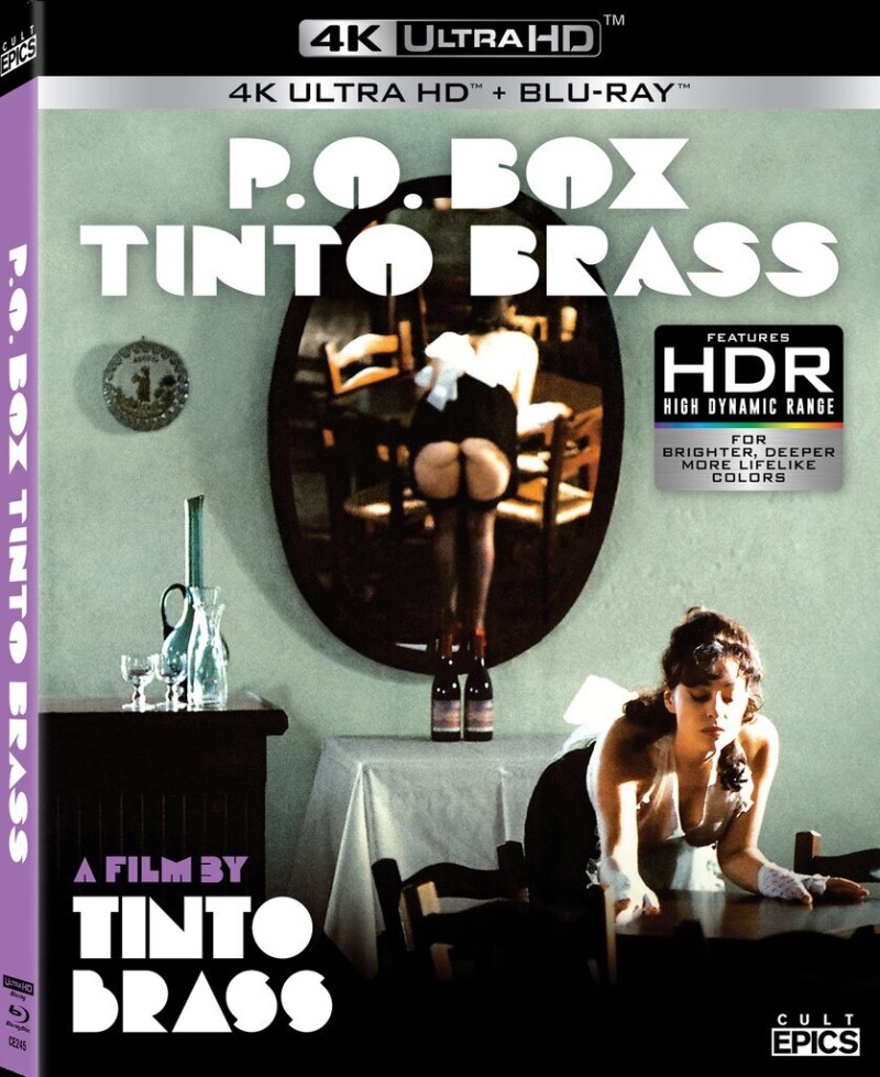 P.O. Box Tinto Brass (1995) (Cult Epics) (a.k.a. Fermo posta Tinto Brass)/Tinto Brass, Cinzia Roccaforte, and Laura Gualtieri@Not Rated@4K Ultra HD + Blu-ray