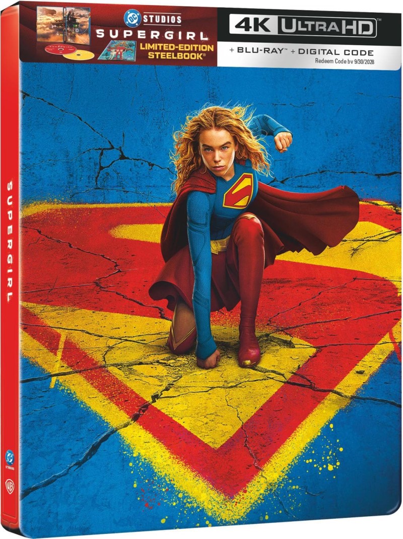 Supergirl (2026) (SteelBook)/Milly Alcock, Eve Ridley, and Jason Momoa@PG-13@4K Ultra HD + Blu-ray