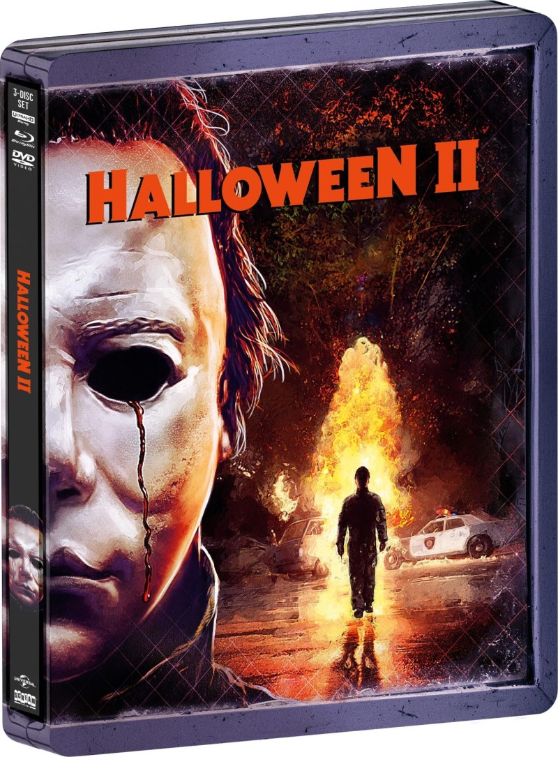 Halloween II (1981) (SCREAM! Factory) (SteelBook)/Jamie Lee Curtis, Donald Pleasence, and Dick Warlock@R@4K Ultra HD + Blu-ray