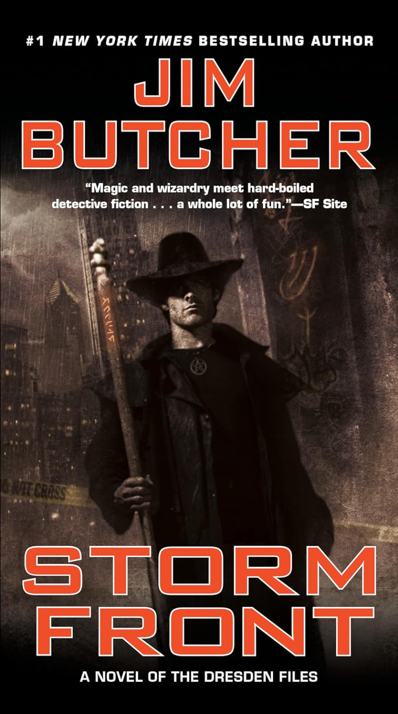 Jim Butcher/Storm Front: A Novel of the Dresden Files (2000) (Roc Books)@Paperback (Mass Merchant)