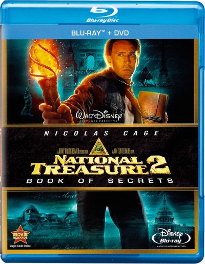 National Treasure : Book of Secrets (2007)/Nicolas Cage, Diane Kruger, and Justin Bartha@PG@Blu-ray + DVD
