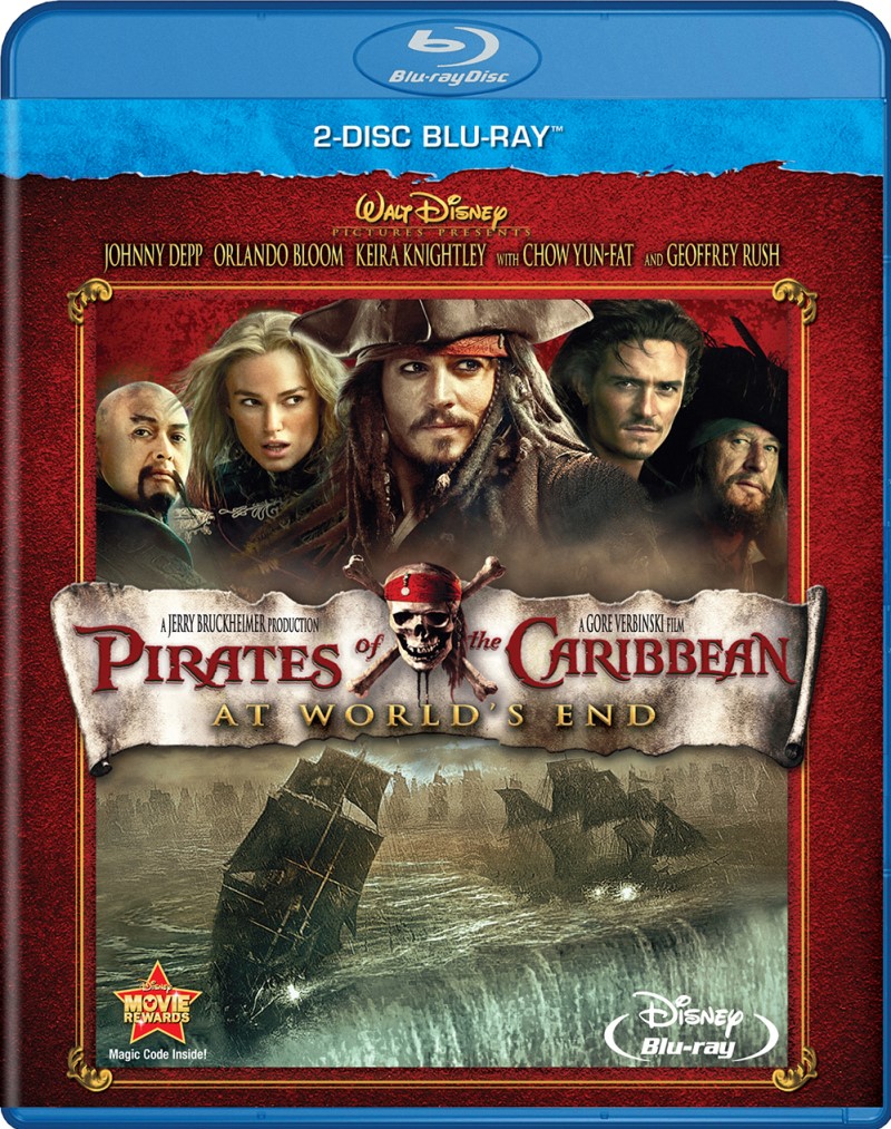 Pirates of the Carribean: At World's End (2007) (2011 Re-issue)/Johnny Depp, Orlando Bloom, and Keira Knightley@PG-13@Blu-ray + DVD