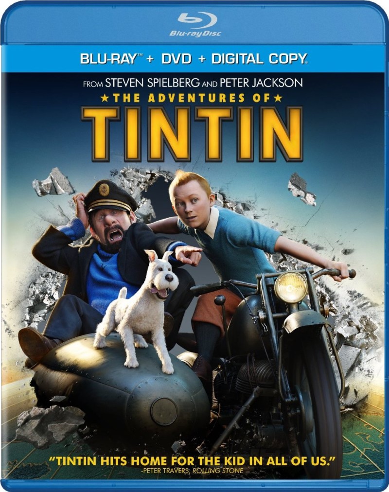 The Adventures of Tintin (2011)/Jamie Bell, andy Serkis, and Daniel Craig@PG@Blu-ray + DVd