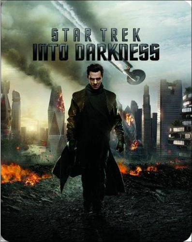 Star Trek Into Darkness (2013) (SteelBook) (Best Buy Exclusive)/Chris Pine, Zachary Quinto, and Zoe Saldaña@PG-13