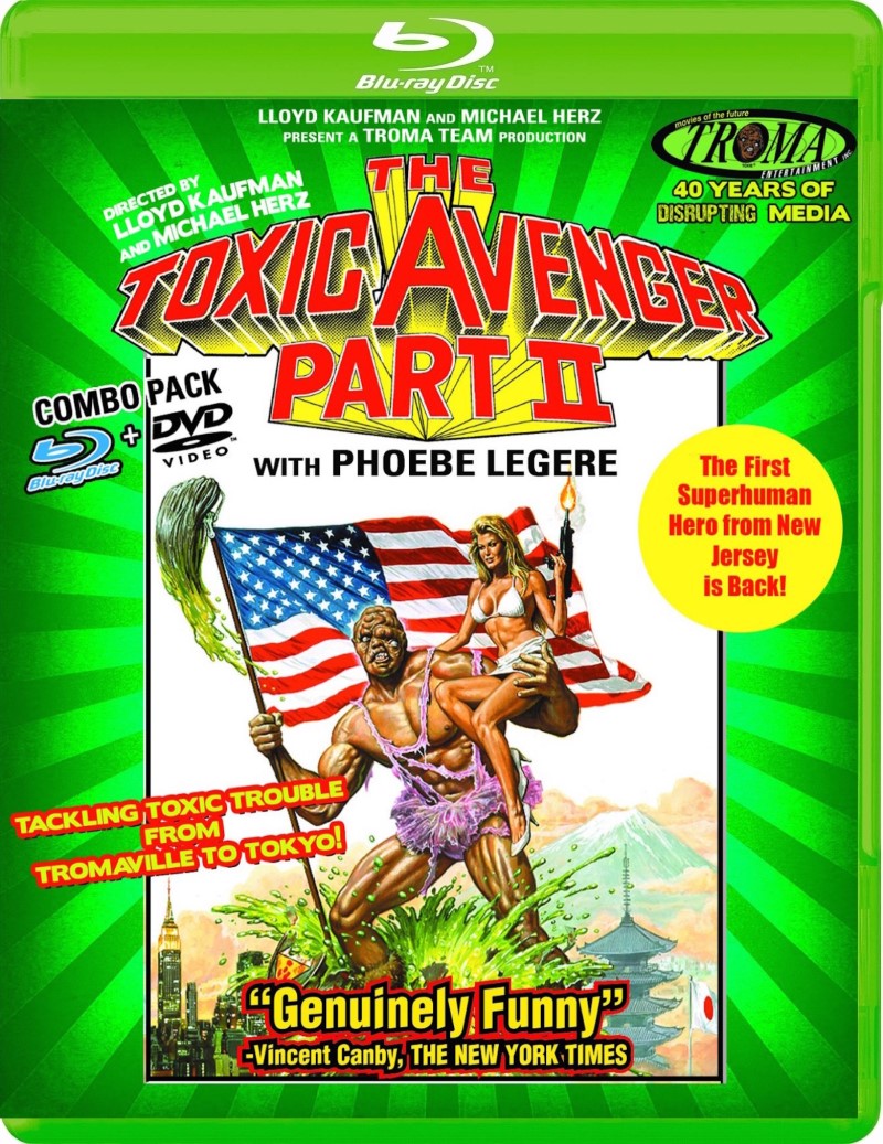 The Toxic Avenger Part II (1989)/Ron Fazio, Phoebe Legere, and John Altamura@R@Blu-ray + DVD