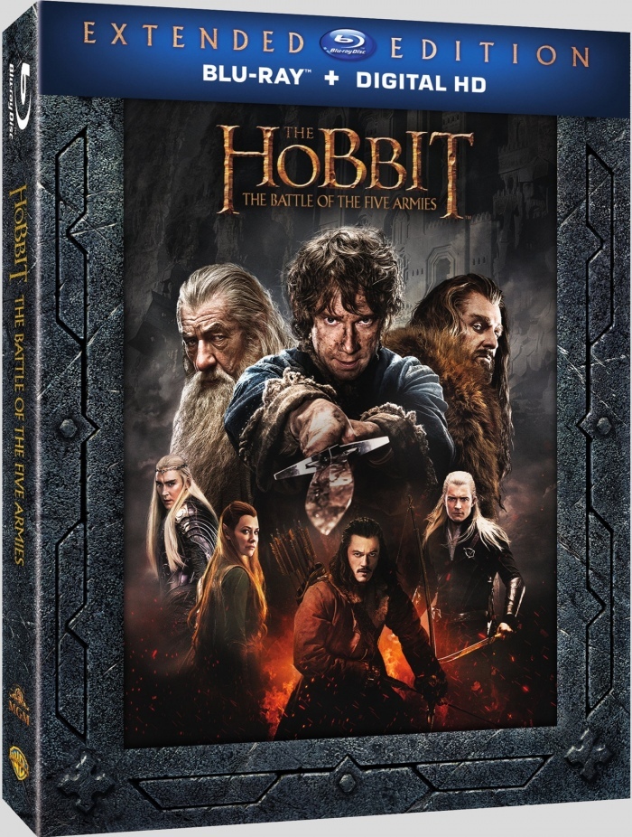 The Hobbit: The Battle of the Five Armies (2014) (Extended Edition)/Ian Mckellen, Martin Freeman, and Richard Armitage@PG-13@Blu-ray