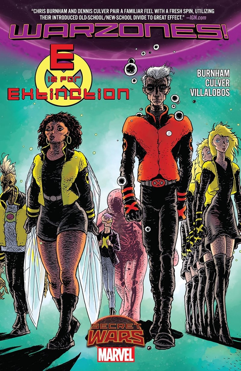 E Is for Extinction: Warzones! (2015)/Chris Burnham, Dennis Culver, and Ramon Villalobos@Marvel Comics@Trade Paperback