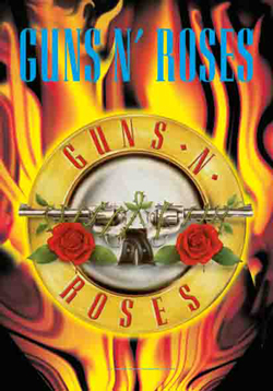 Textile Posters/Guns & Roses - Circle Flames