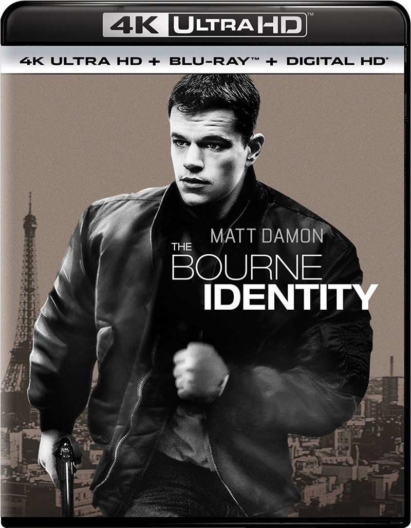 The Bourne Identity (2002)/Matt Damon, Franka Potente, and Chris Cooper@PG-13@4K Ultra HD + Blu-ray