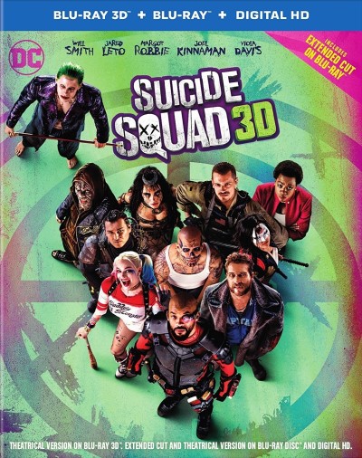 Suicide Squad (2016)/Will Smith, Margot Robbie, and Joel Kinnaman@PG-13@Blu-ray 3D + Blu-ray