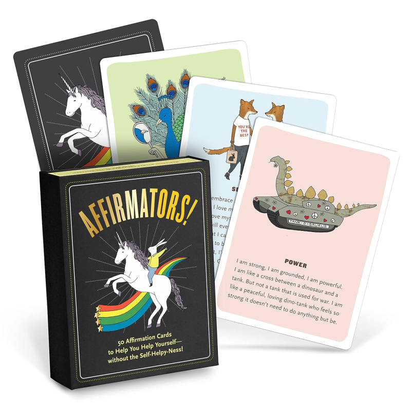 Suzi Barrett and Illustrated by Naomi Sloman/Affirmators! Original Deck: 50 Affirmation Cards Deck For You Help Yourself without The Self-Helpy-Ness@Cards