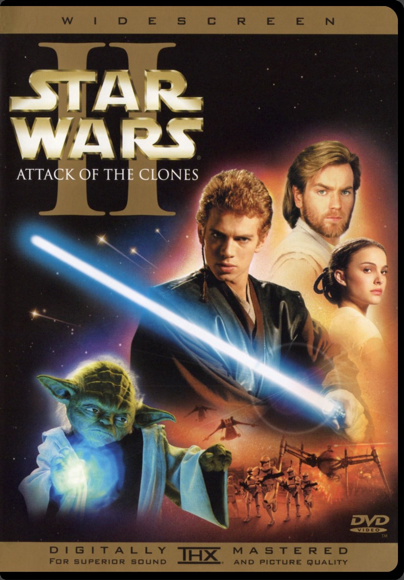 Star Wars: Episode II - Attack of the Clones (2002)/Ewan McGregor, Natalie Portman, and Hayden Christensen@PG@DVD