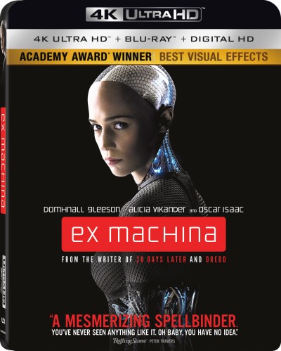 Ex Machina (2014)/Alicia Vikander, Domhnall Gleeson, and Oscar Isaac@R@4K Ultra HD + Blu-ray