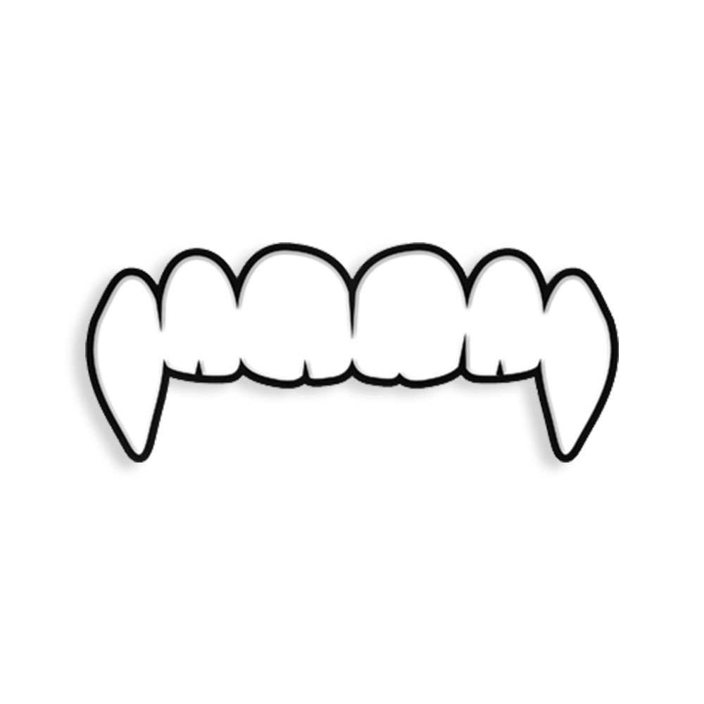 Enamel Pin/Fangs