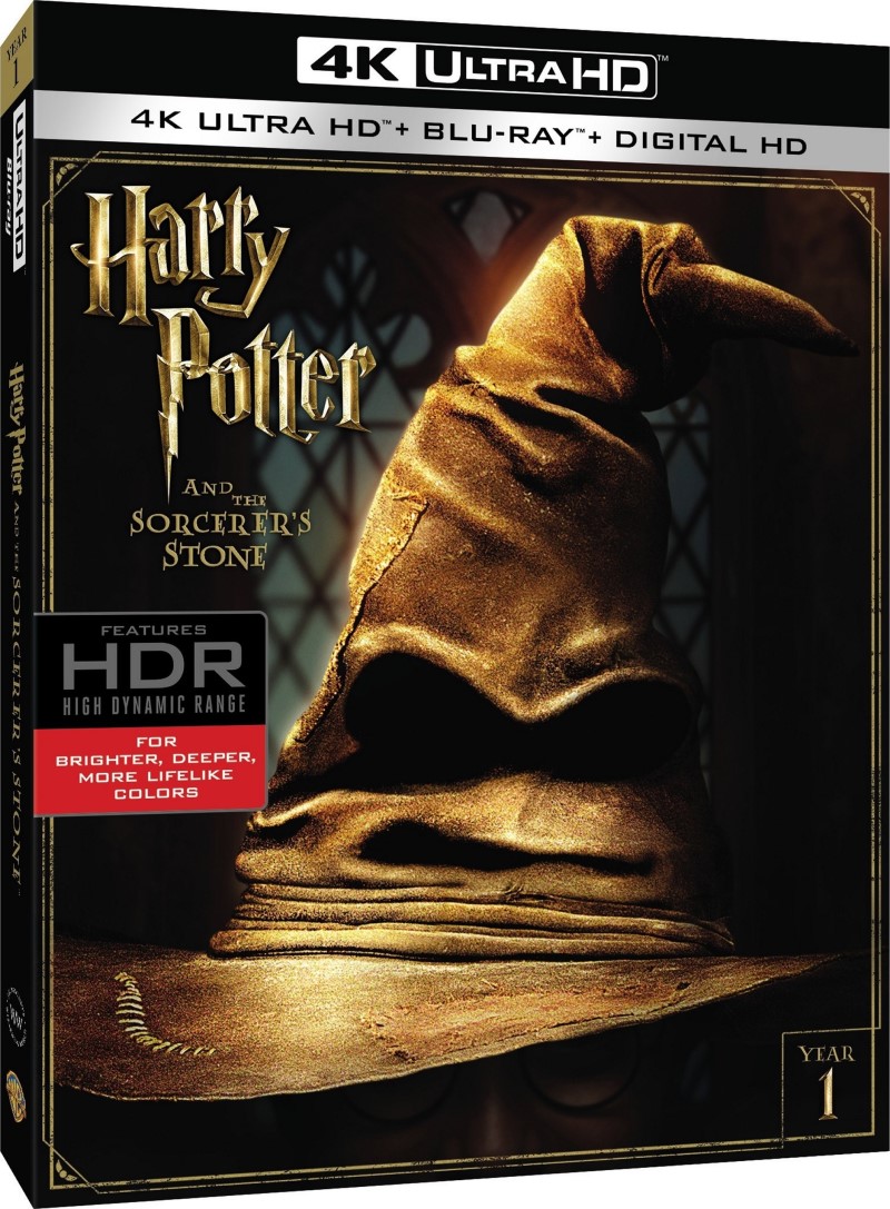 Harry Potter and the Sorcerer's Stone (2001)/Daniel Radcliffe, Rupert Grint, and Emma Watson@PG@4K Ultra HD/Blu-ray