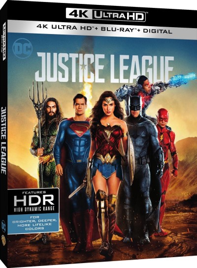 Justice League (2017)/Ben Affleck, Henry Cavill, and Amy Adams@PG-13@4K Ultra HD + Blu-ray