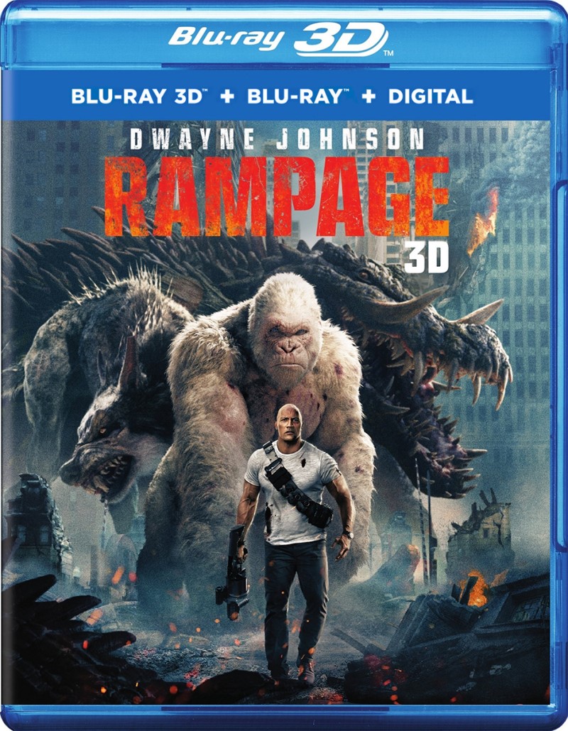 Rampage (2018)/Dwayne "The Rock" Johnson, Naomie Harris, and Malin Akerman@PG-13@Blu-ray 3D + Blu-ray (Made on Demand)