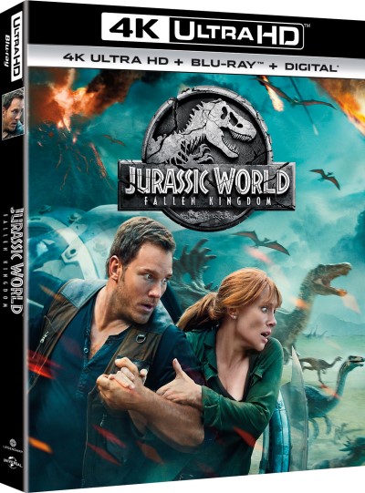 Jurassic World: Fallen Kingdom/Chris Pratt, Bryce Dallas Howard, and Rafe Spall@PG-13@4K Ultra HD/Blu-ray