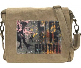 Messenger Bag/Life Is Beautiful - Gray
