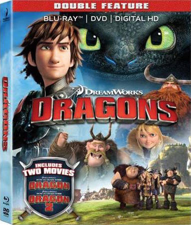 How To Train Your Dragon 1 & 2 (2010-2014)/Jay Baruchel, Gerard Butler, and Craig Ferguson@PG@BLU-RAY + DVD