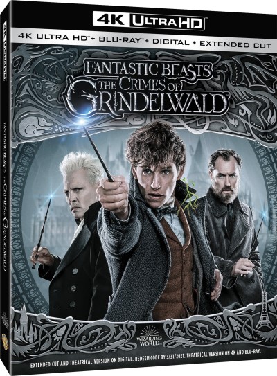 Fantastic Beasts: The Crimes of Grindelwald (2018)/Eddie Redmayne, Katherine Waterston, and Dan Fogler@PG-13@4K Ultra HD + Blu-ray