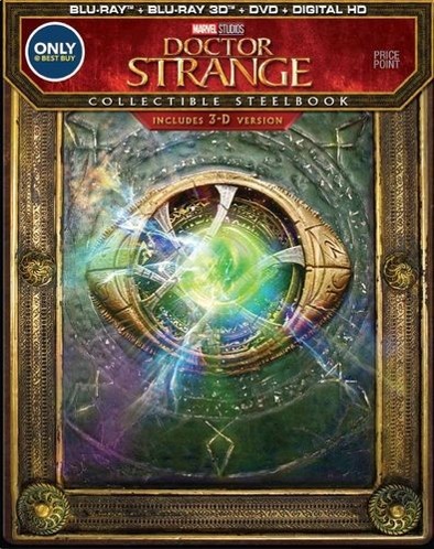 Doctor Strange (2016) (Steelbook) (Best Buy Exclusive)/Benedict Cumberbatch, Chiwetel Ejiofor, and Rachel McAdams@PG-13@Blu-ray 3D/Blu-ray/DVD