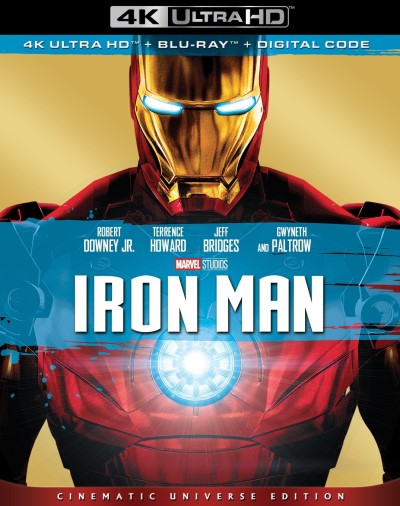Iron Man (2008)/Robert Downey Jr., Terrence Howard, and Jeff Bridges@PG-13@4K Ultra HD/Blu-ray