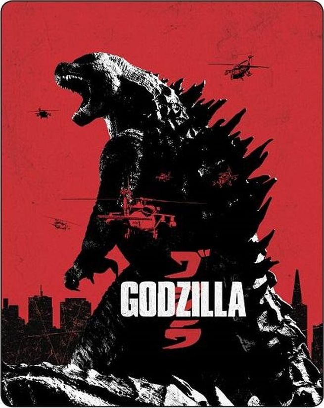 Godzilla (2014) (Steelbook) (FYE Exclusive)/Aaron Taylor-Johnson, Ken Watanabe, and Elizabeth Olsen@PG-13@Blu-ray/DVD