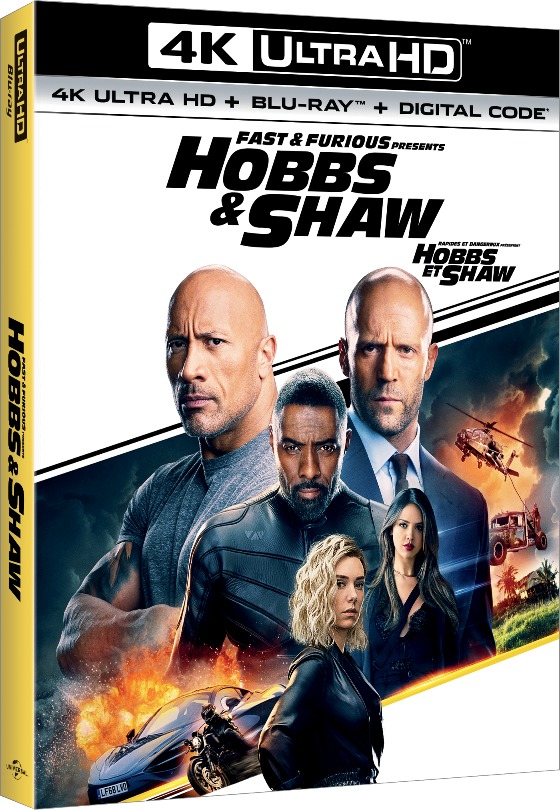 Fast & Furious Presents: Hobbs & Shaw (2019)/Dwayne "The Rock" Johnson, Jason Statham, and Idris Elba@PG-13@4K Ultra HD + Blu-ray