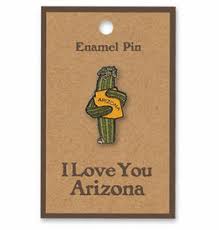 ENAMEL PIN/Az - Saguaro Hug@12