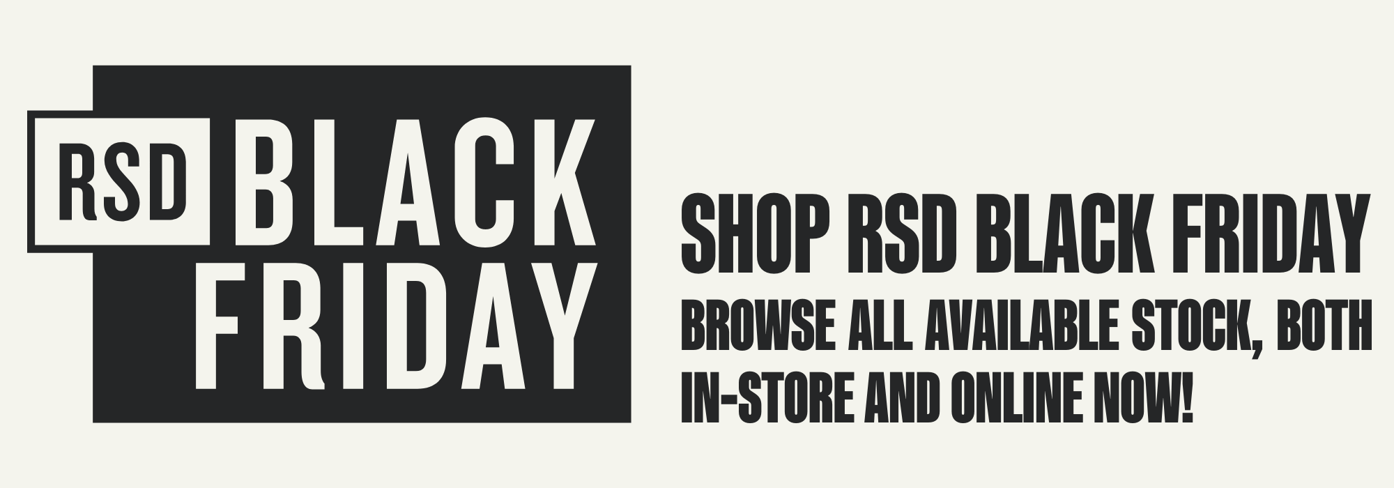 Record Store Day Black Friday