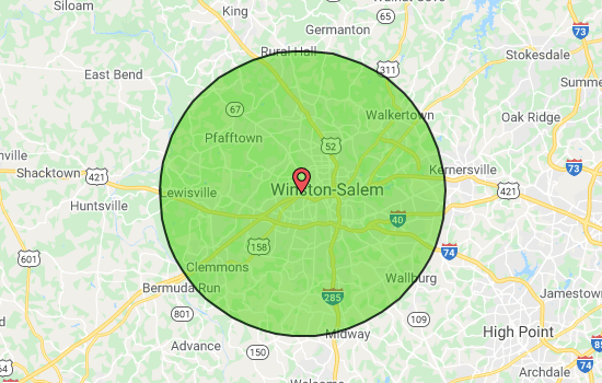 winston-salem coverage map