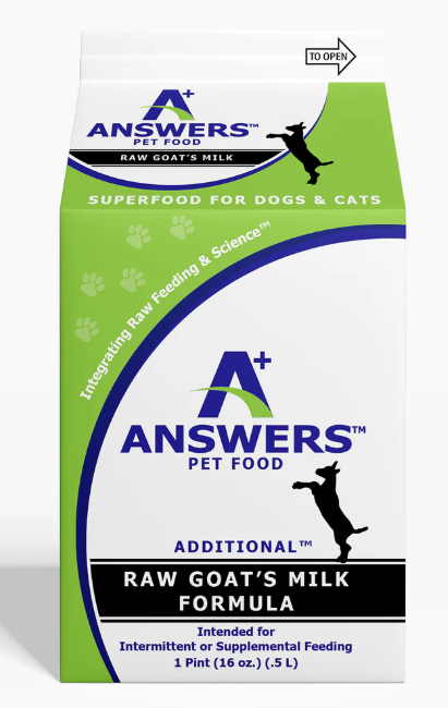 Answers Power Pours Raw Goat Milk