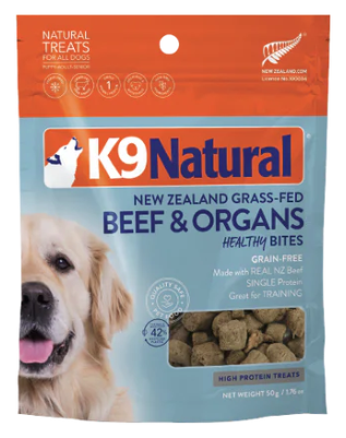 K9 Natural Beef & Organs Healthy Bites Dog Treats