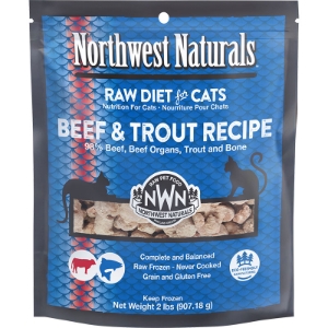 Northwest Cat Frozen Beef Trout