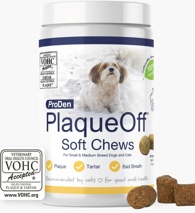 PlaqueOff Soft Chews, Small & Medium Dogs and Cats