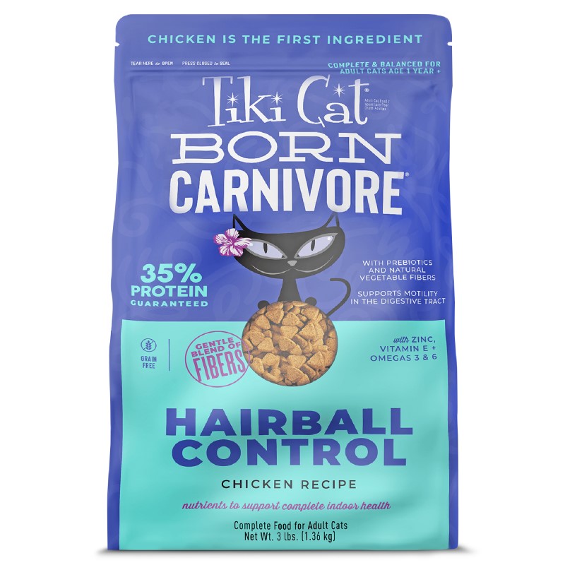 Tiki Cat Born Carnivore Hairball Chicken-3 Lb