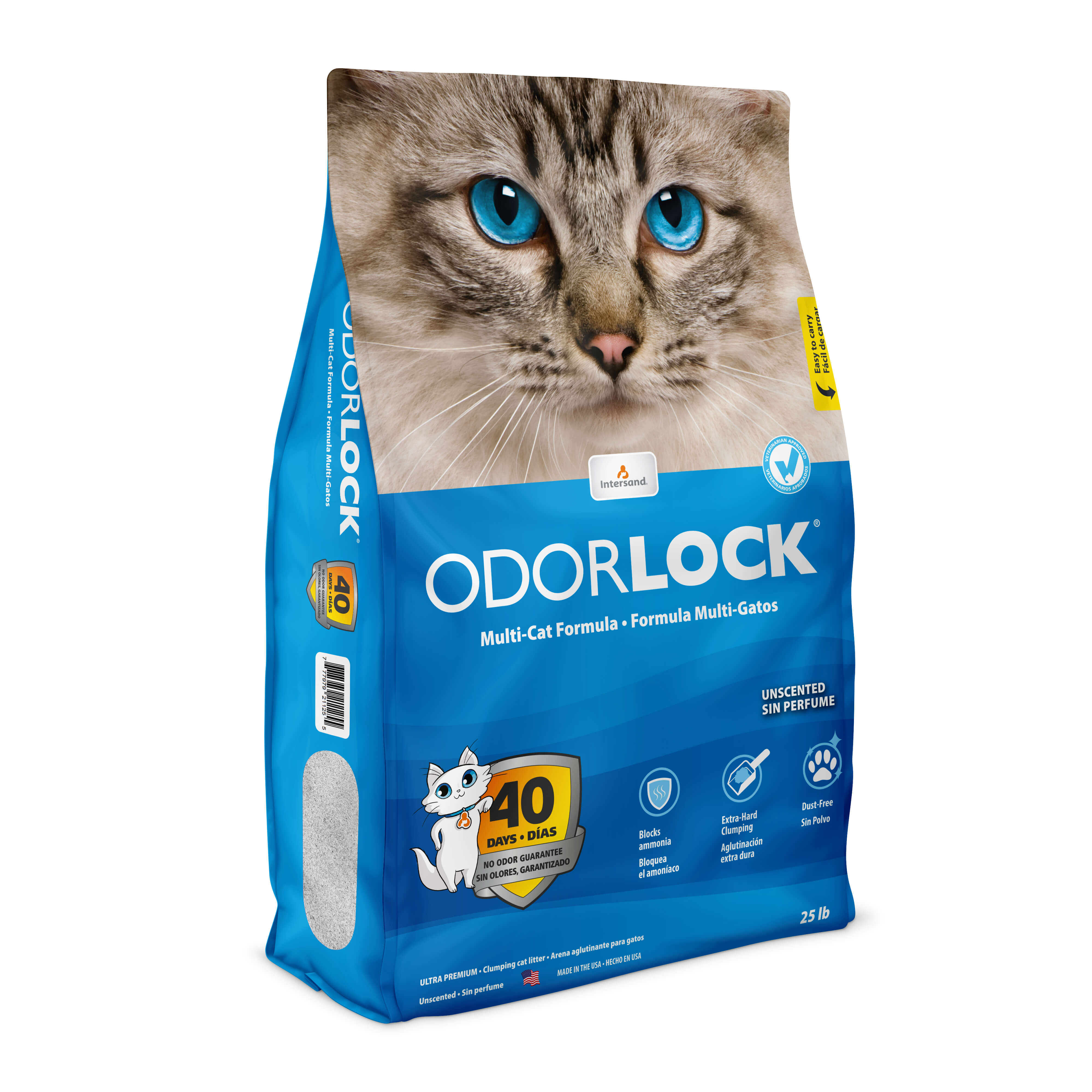 OdorLock - Premium Clumping Clay Litter - Multi Cat Formula