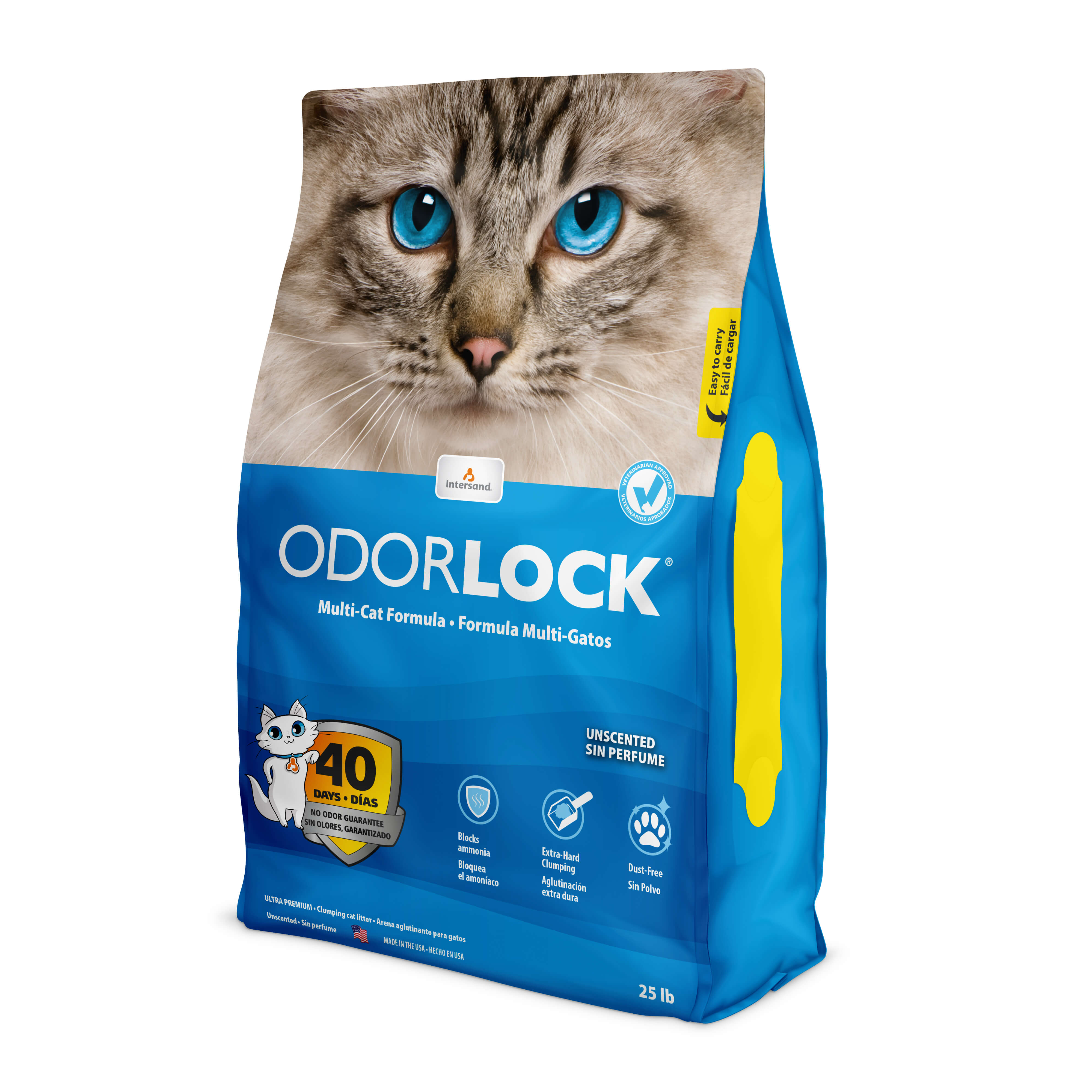 OdorLock - Premium Clumping Clay Litter - Multi Cat Formula