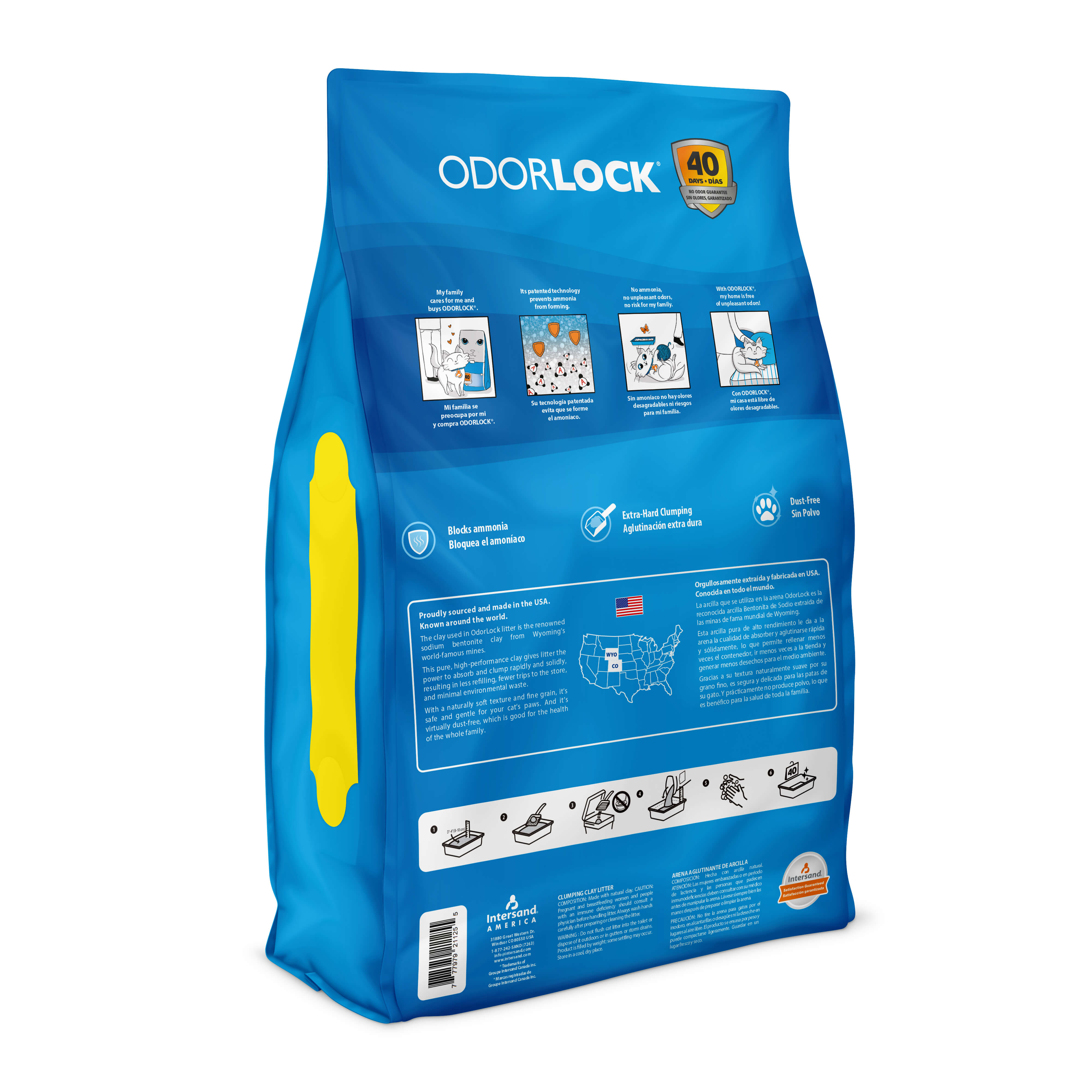 OdorLock - Premium Clumping Clay Litter - Multi Cat Formula