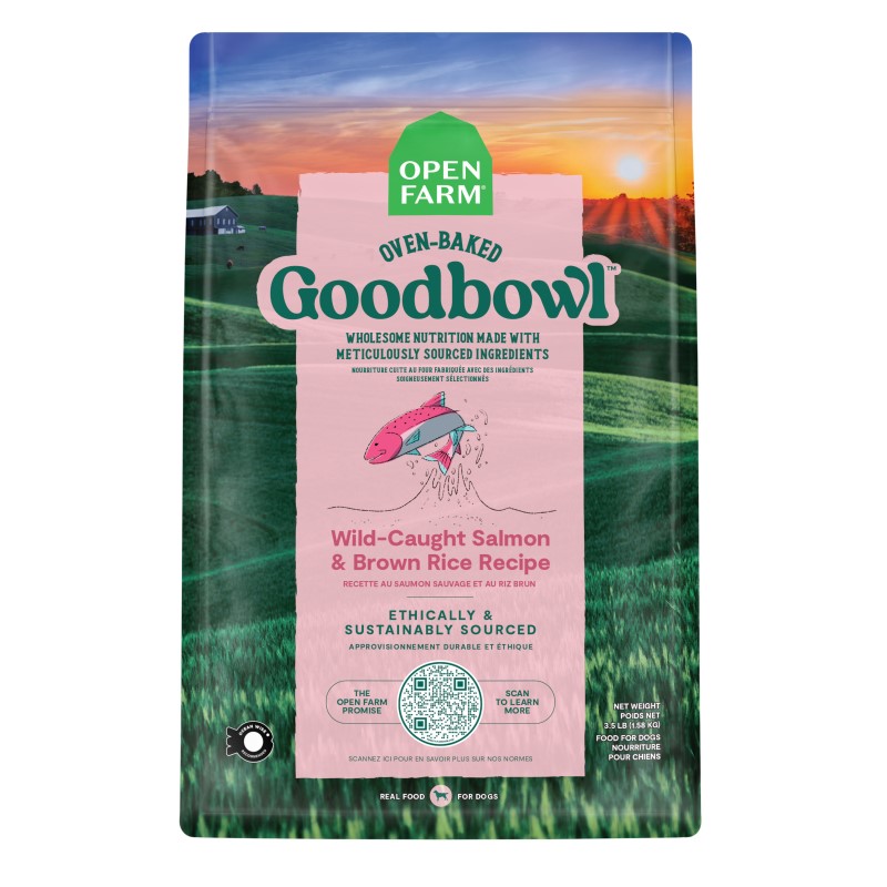 Open Farm-Goodbowl Wild-Caught Salmon and Brown Rice Recipe Baked Dry Dog Food