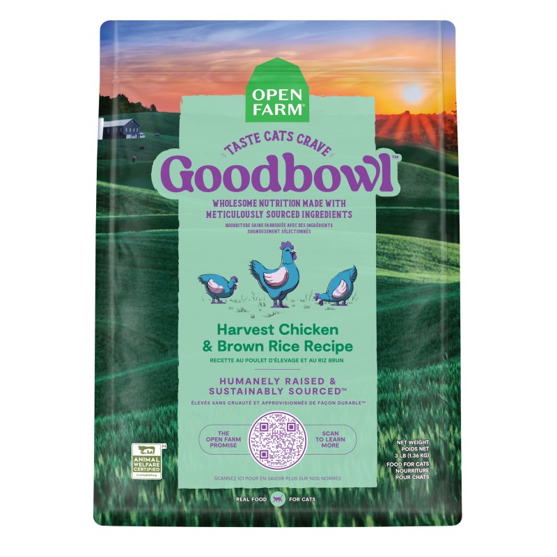 Open Farm-GoodBowl Harvest Chicken & Brown Rice Recipe Dry Cat Food