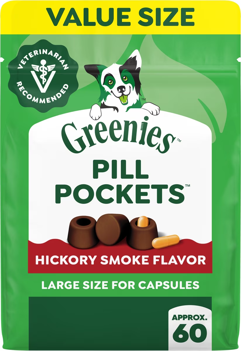 Greenies-Pill Pockets Canine Hickory Smoke Flavor Dog Treats