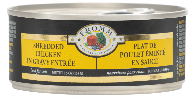 Fromm-Four-Star Grain-Free Shredded Chicken in Gravy Canned Cat Food